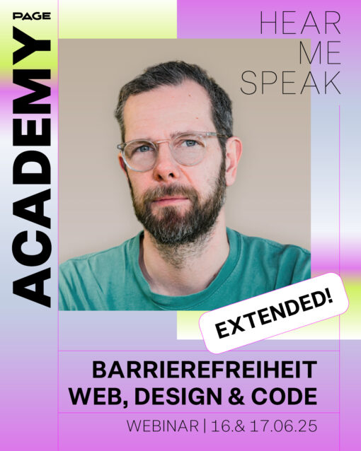 Seminar zur digitalen Barrierefreiheit bei PAGE
